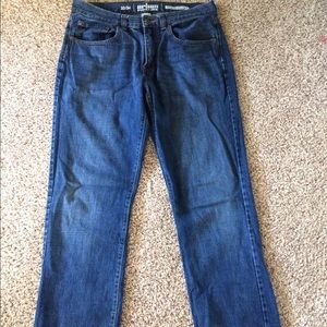Relaxed straight medium wash jeans 33/34
