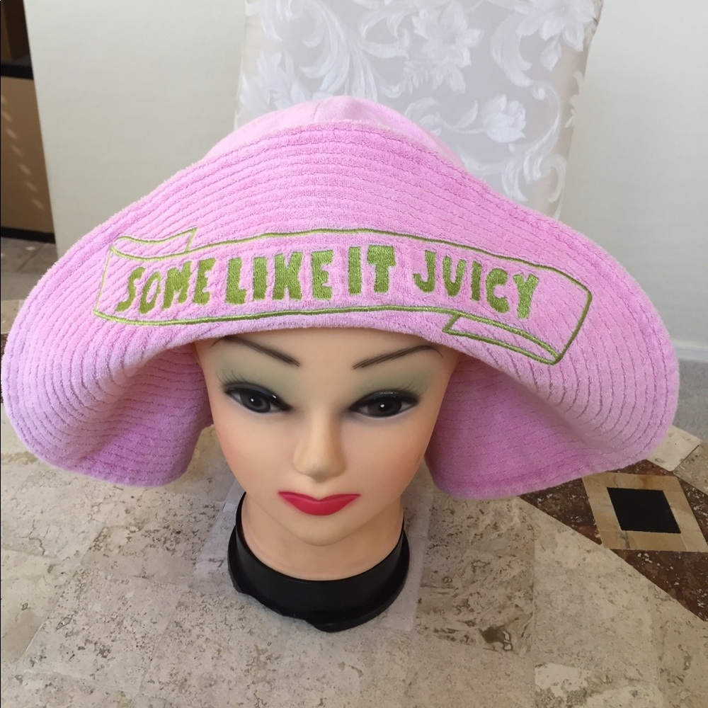 Juicy Couture Pink Terry Cloth Hat