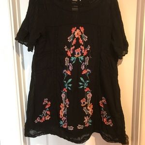 Free People Embroidered Dress Tunic