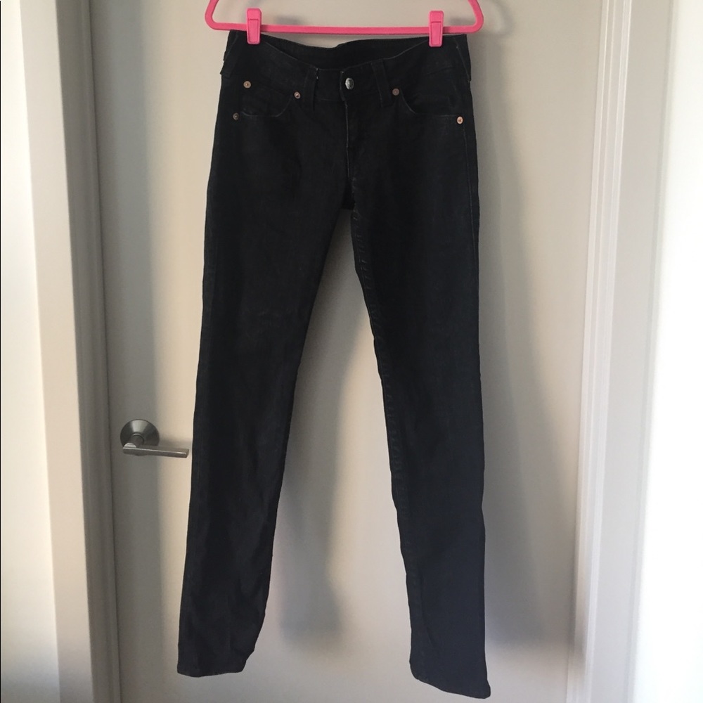 True Religion Brand Black Skinny Jeans