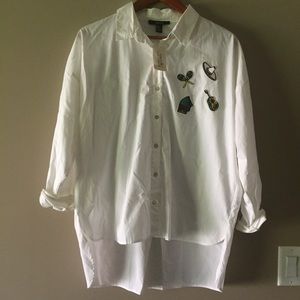 Fiesta Button Up Top