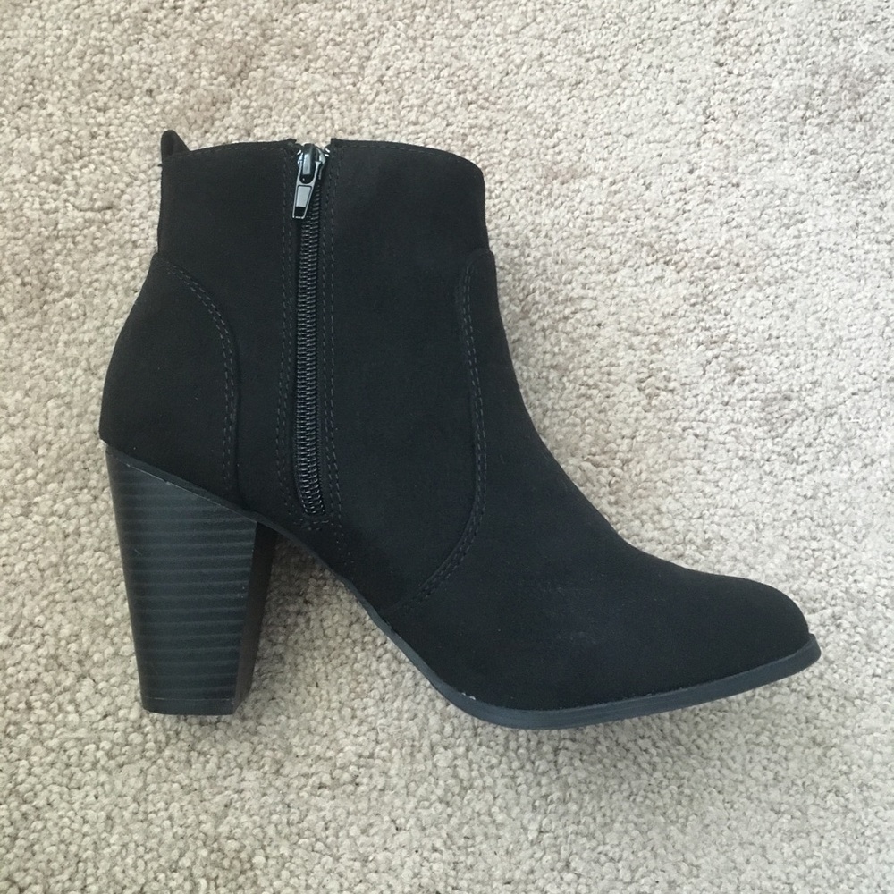 Black Suede Ankle Boots