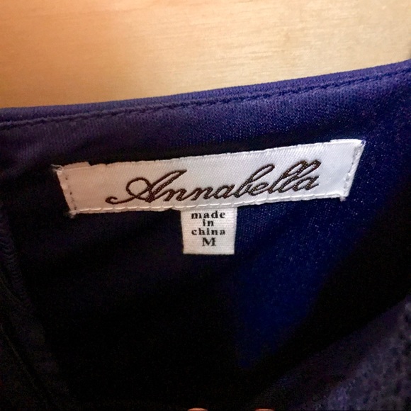 Lacy top navy dress - Picture 3 of 5