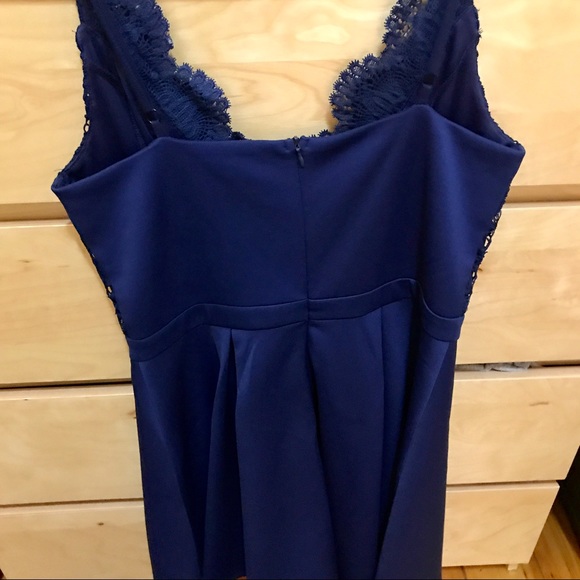 Lacy top navy dress - Picture 4 of 5