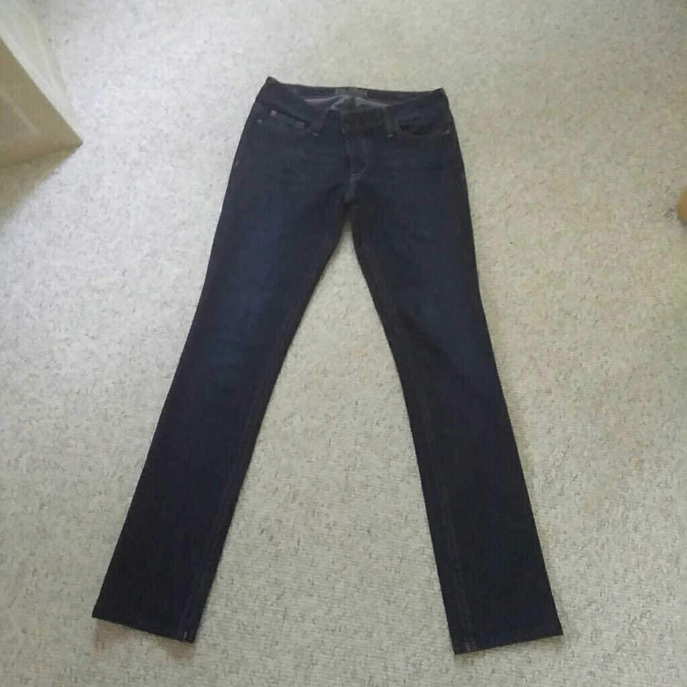 Dark blue jeans