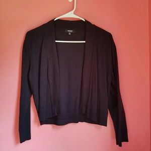 Navy blue formal cardigan shrug