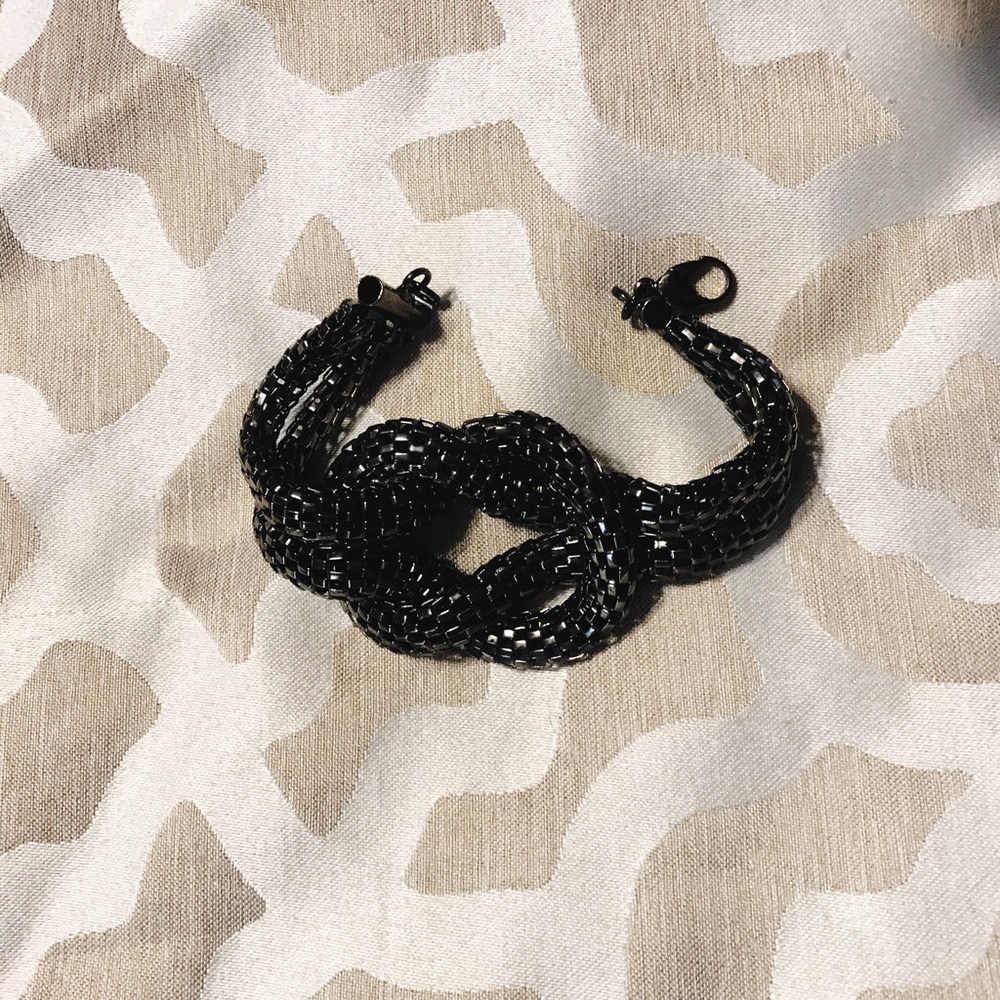 Black Knotted Bracelet