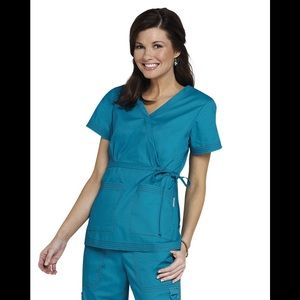 NEW Koi Kaitlyn Scrub Top XL (teal)