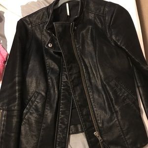 Free People leather jacket