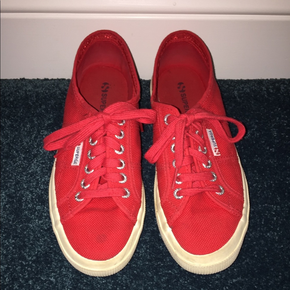 Red Superga Sneakers