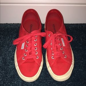 Red Superga Sneakers