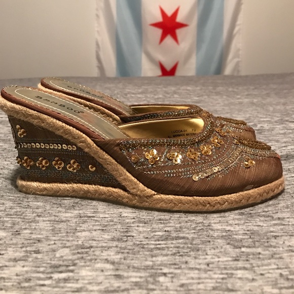 Ladies Bamboo Wedges - Picture 2 of 5