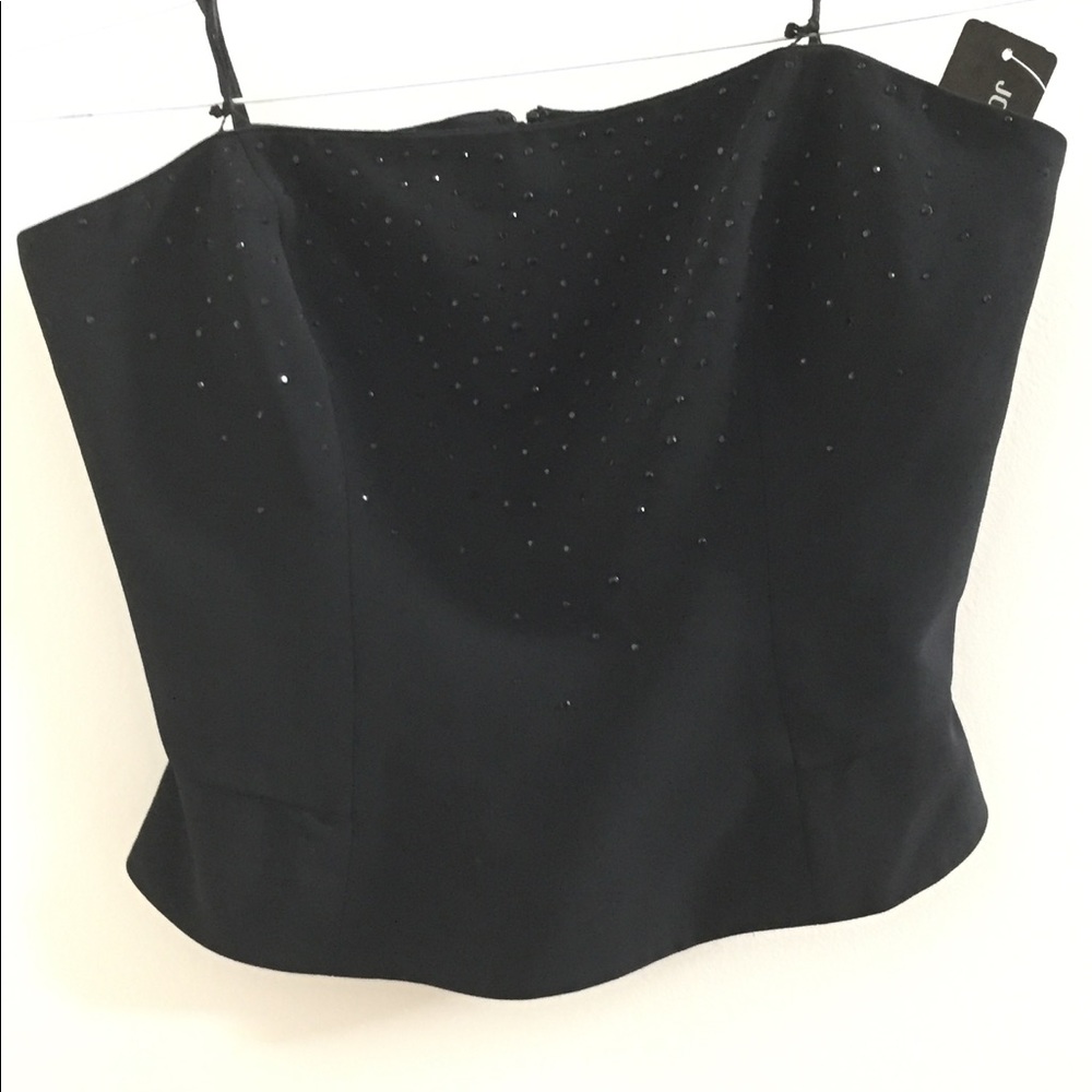 Jones New York Rhinestone Evening Bustier. Size 8