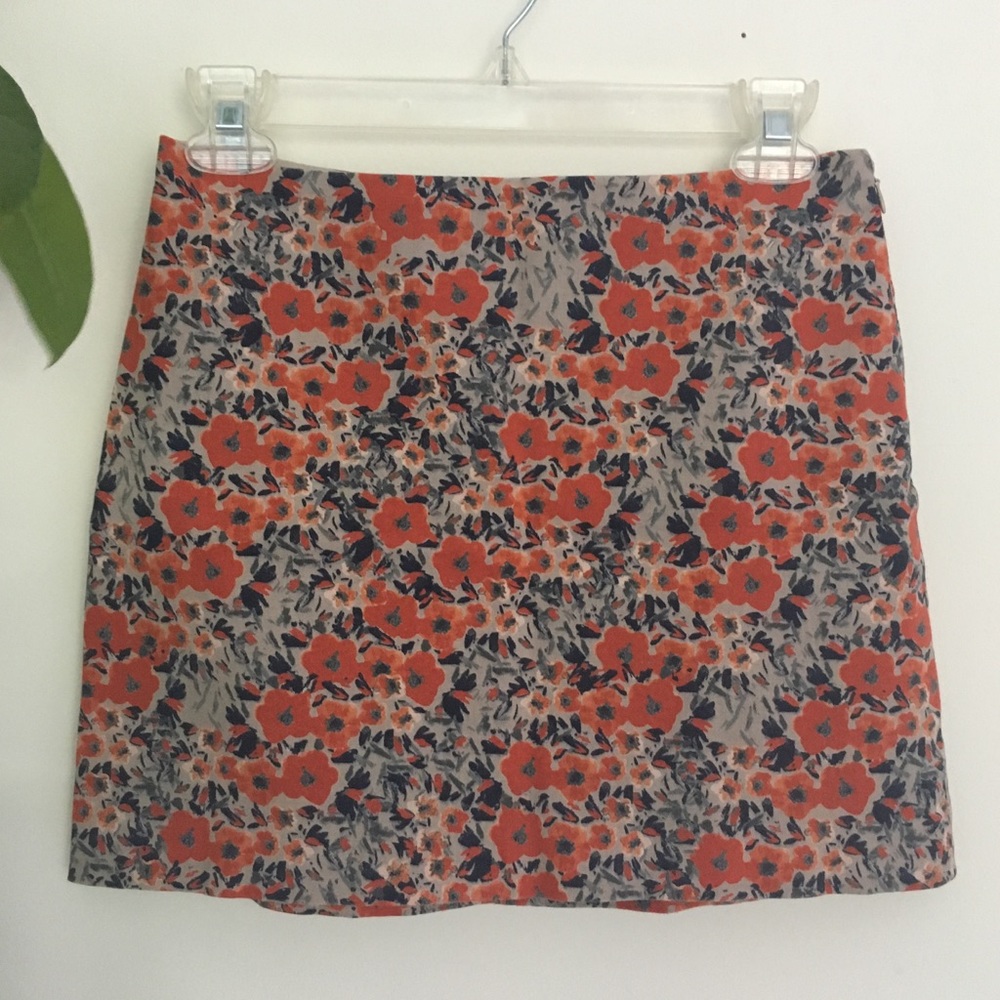 Club Monaco Floral Mini Skirt