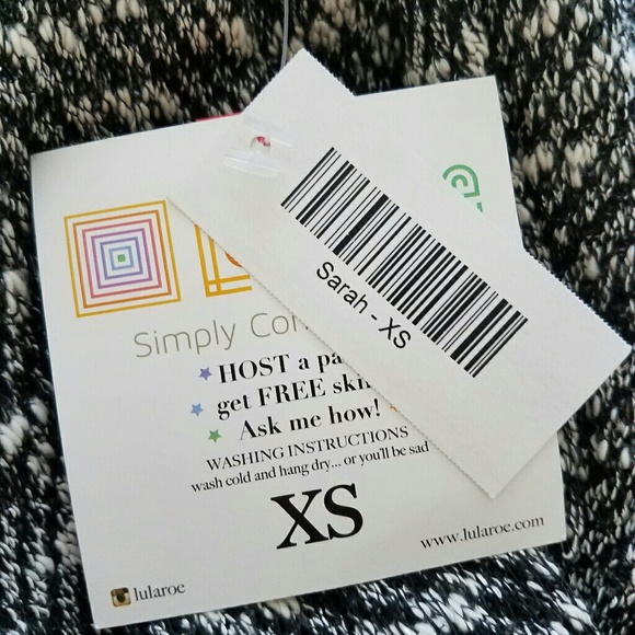 NEW LULAROE xs unicorn Sarah cardigan black - Picture 5 of 7