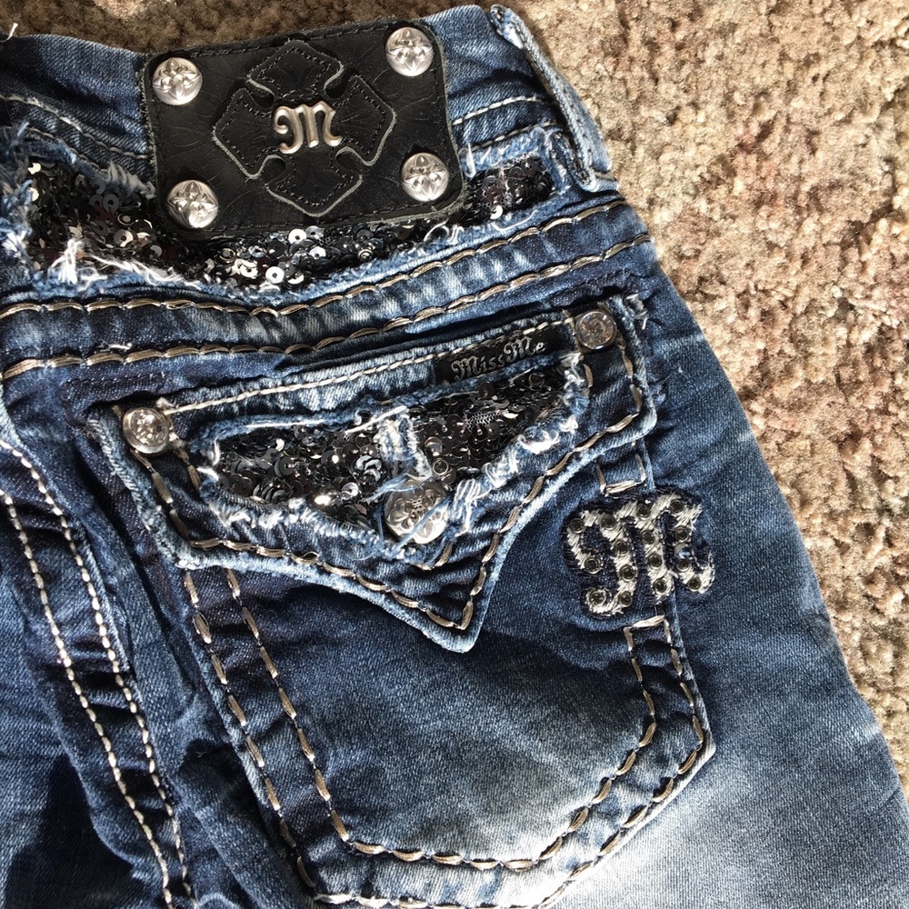 Miss me faded sequin jeans
