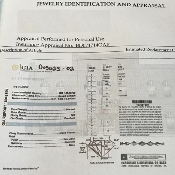 1.1cDiamond Engagement Ring! AppraisalGuaranteed! - Picture 5 of 5