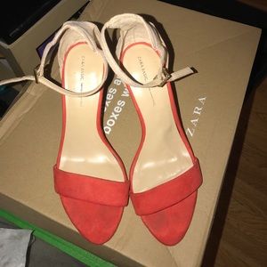 Zara skinny strap heels