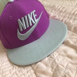 Nike gray and purple SnapBack