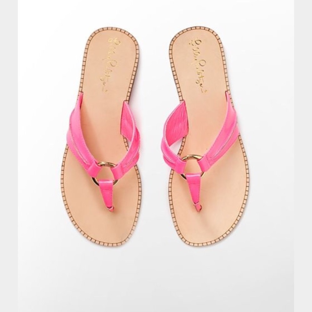 Lilly Pulitzer McKim Sandal- Pop Pink