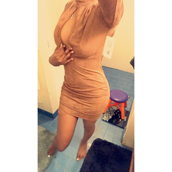 • Brown Bodycon Dress - Picture 2 of 2