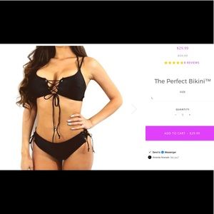 Black Push-Up Bikini