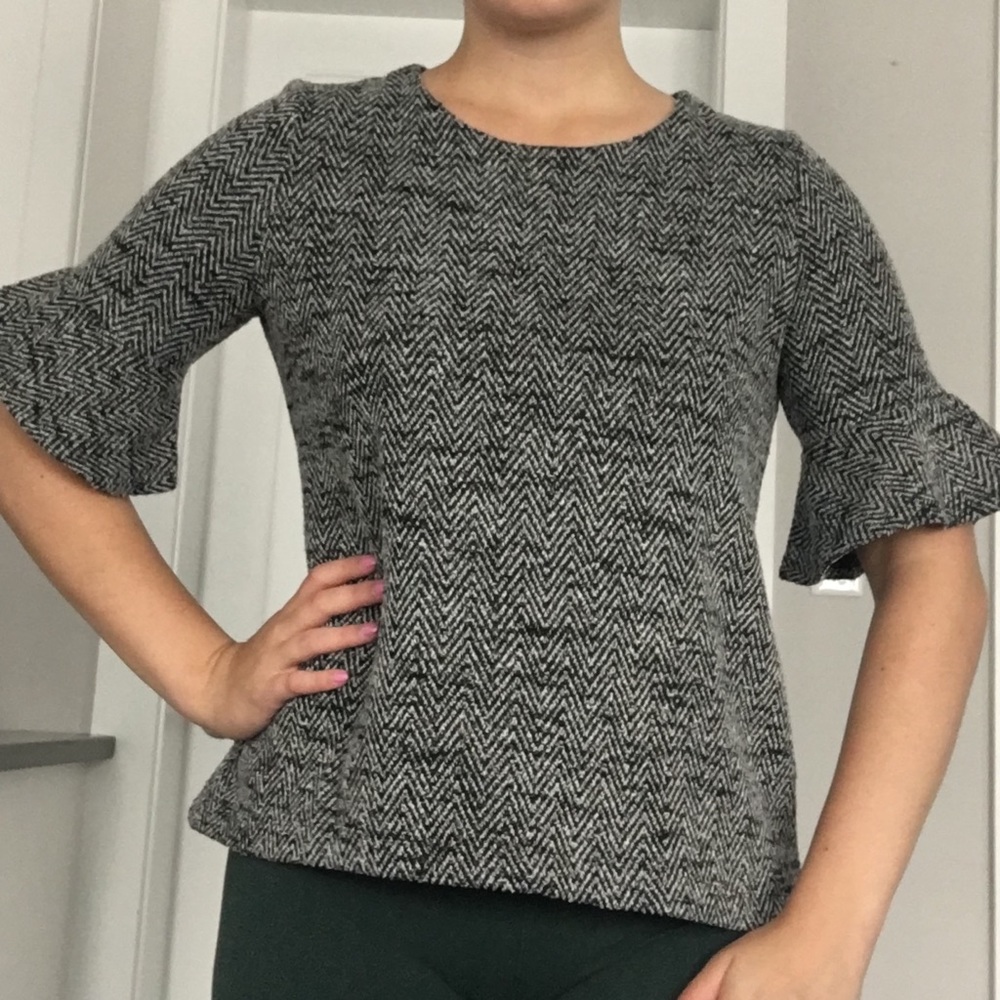 LOFT Flutter Sleeve Sweater