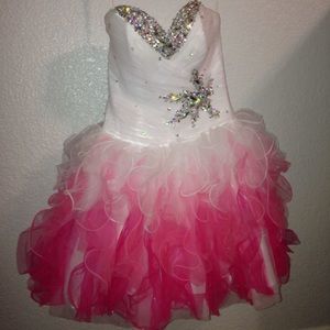 Strapless prom dress