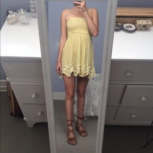 Intimately Free People Yellow Slip Dress