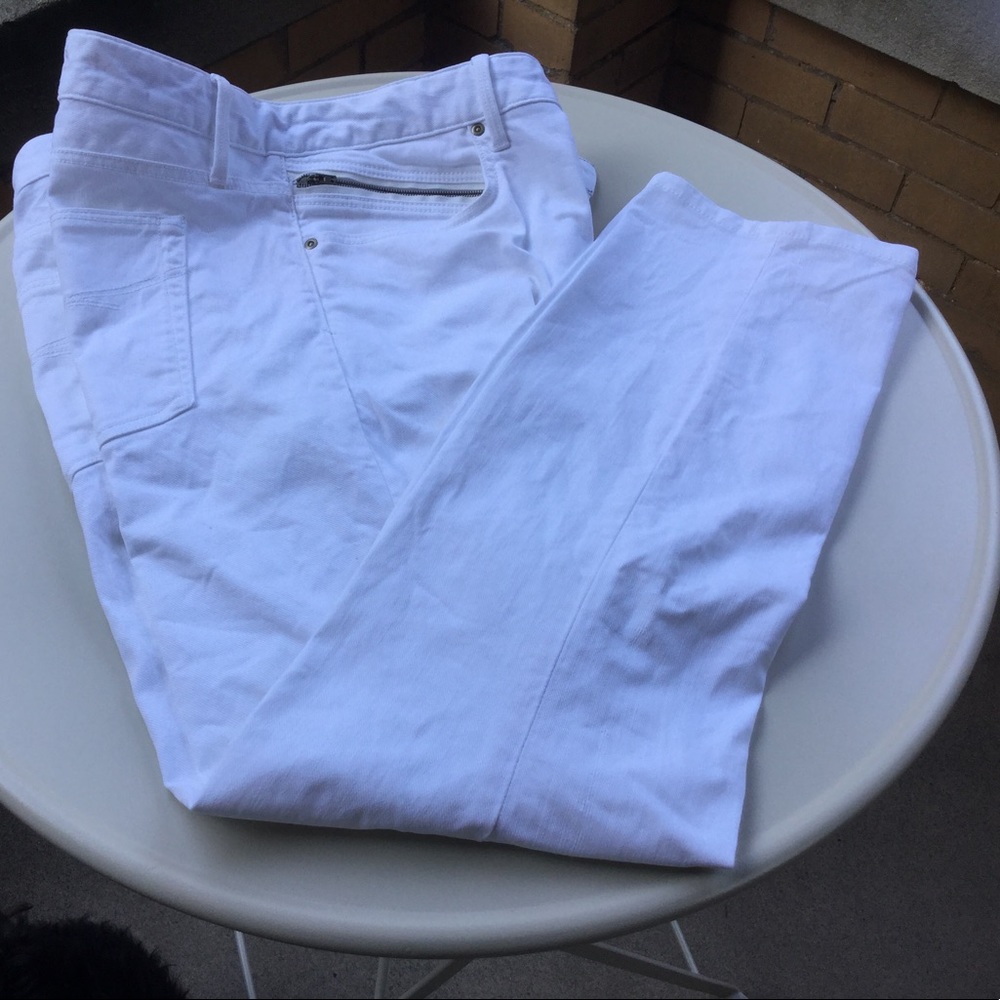 GAP 1969 white skinny jeans