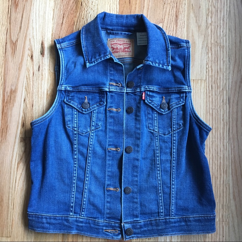 Levi's Denim Vest Small Women's