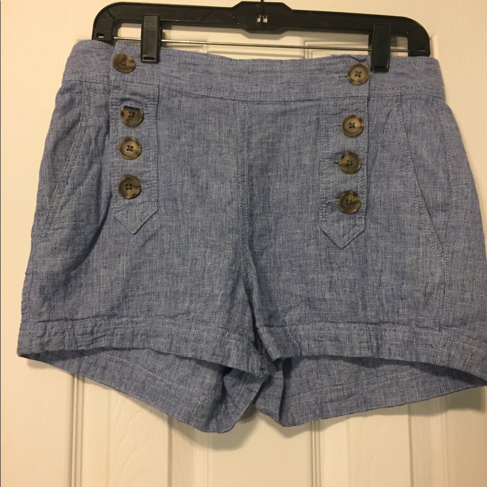 High Rise Button Up Shorts
