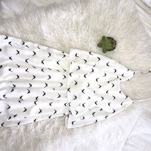 Bird print dress