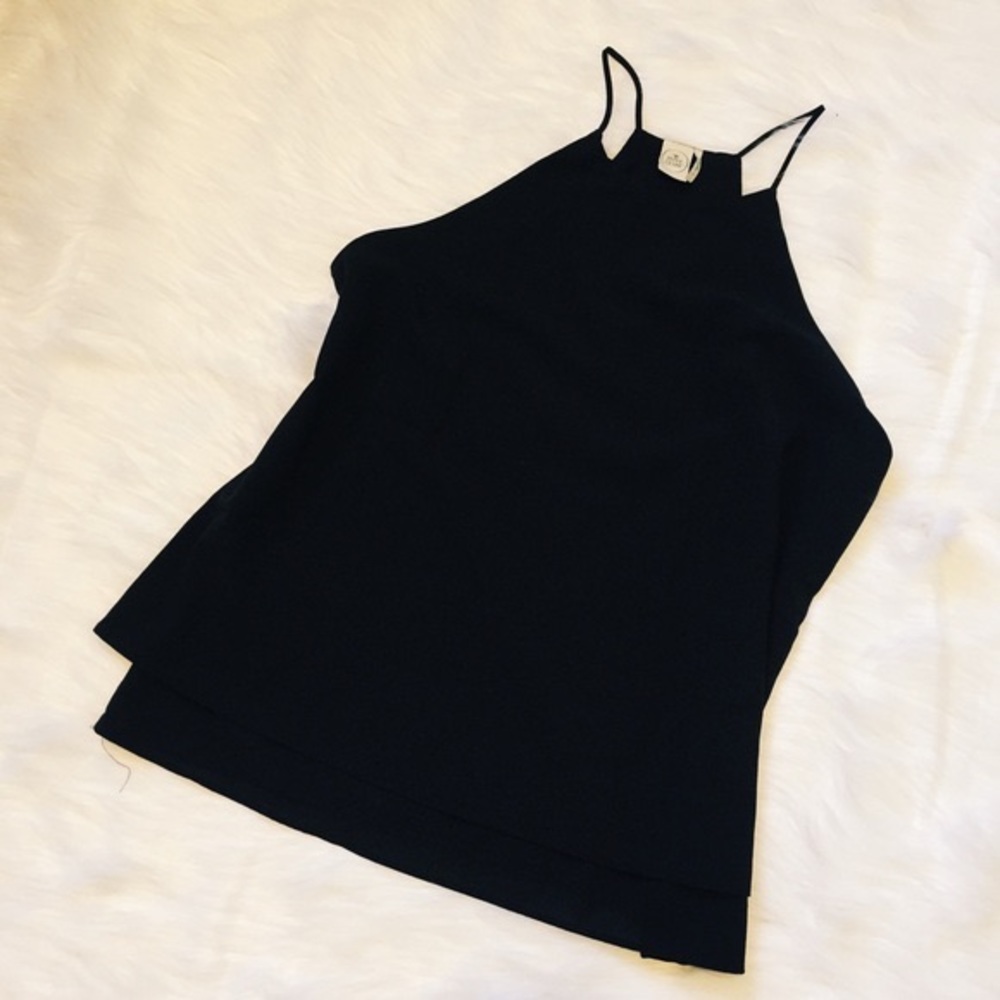 Paper Crane Chic Black Tank
