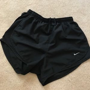 All Black Nike Running Shorts