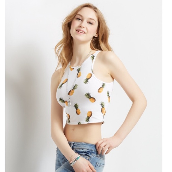 Aeropostale Tops - Pineapple Crop Top