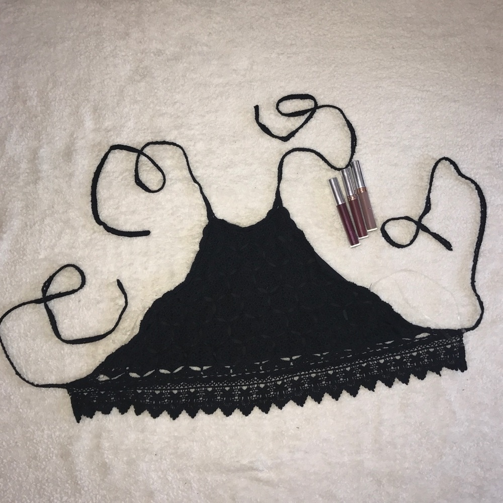 NWT black halter top