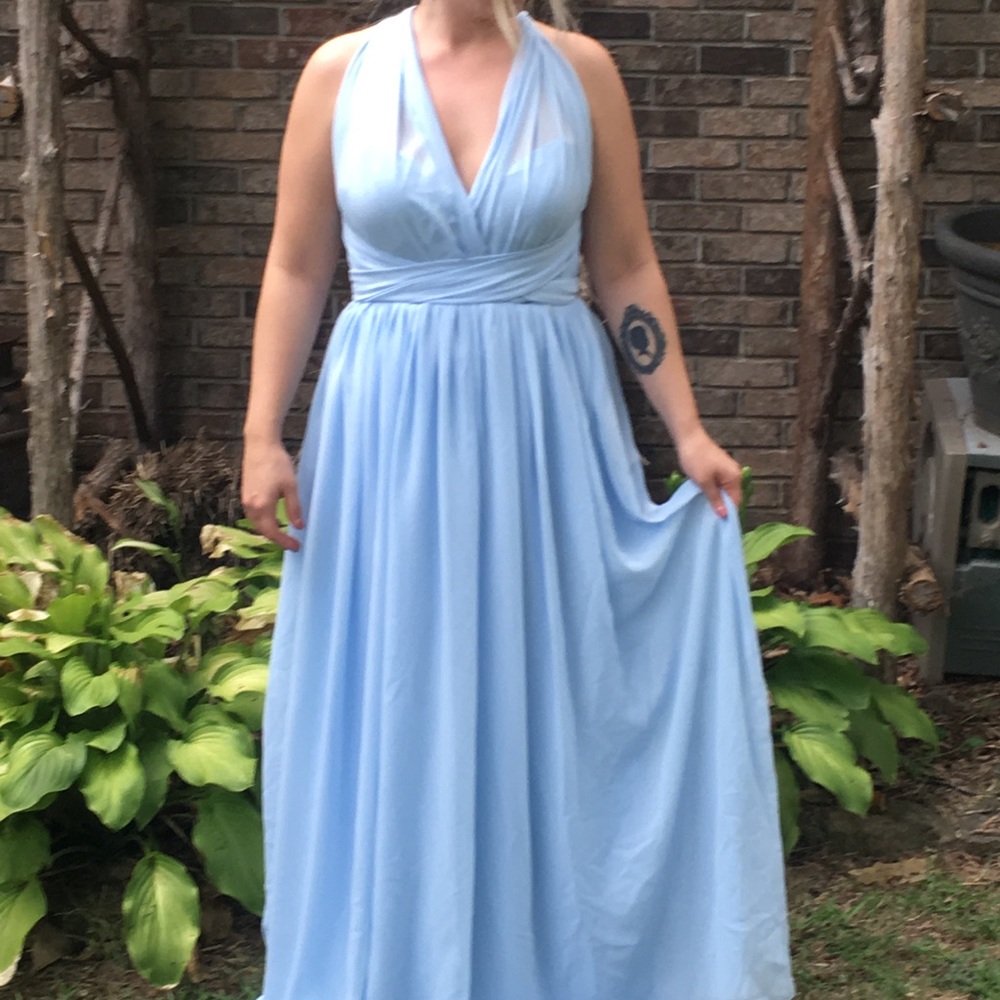 Sky Blue Convertible Bridesmaid Dress