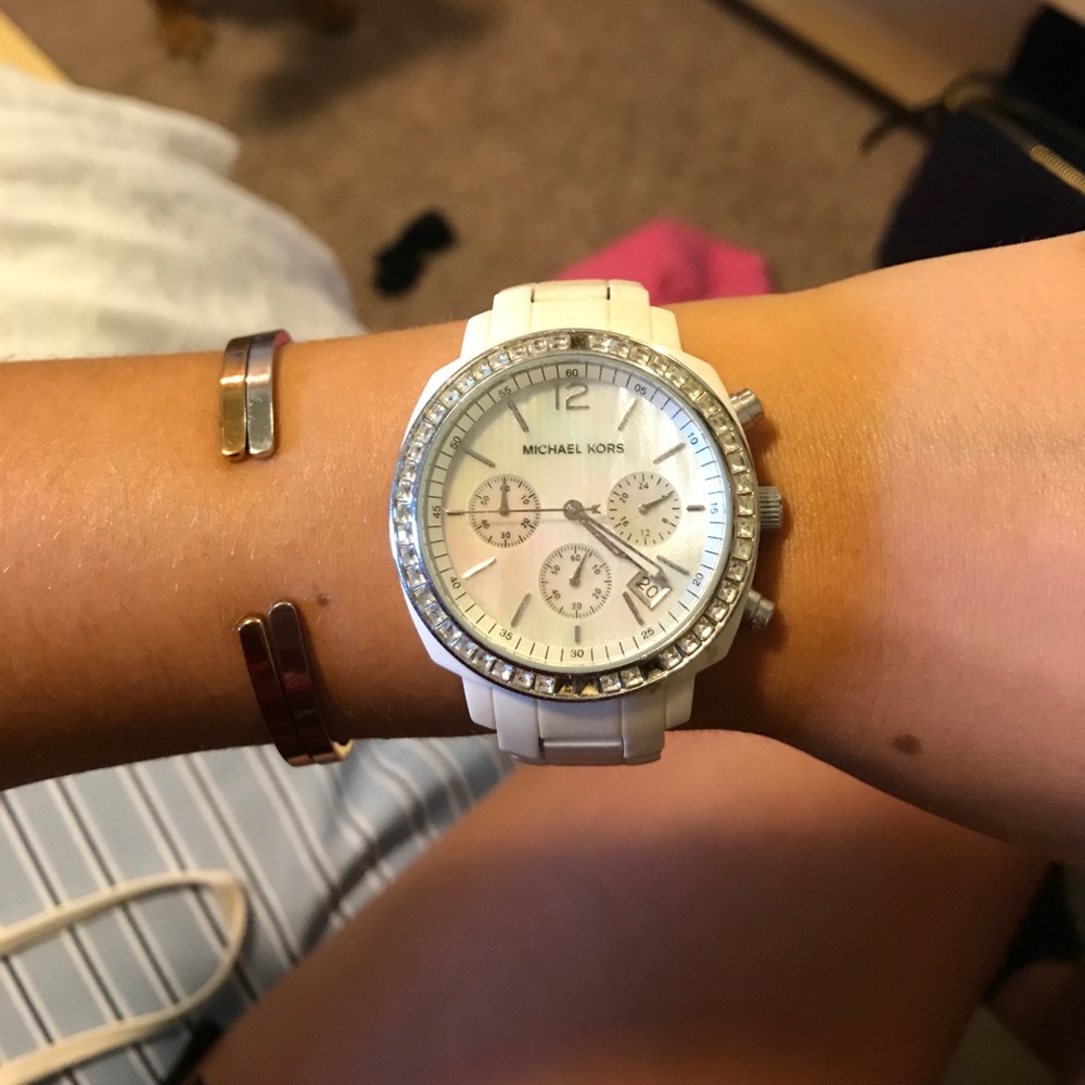 Michael Kors white watch