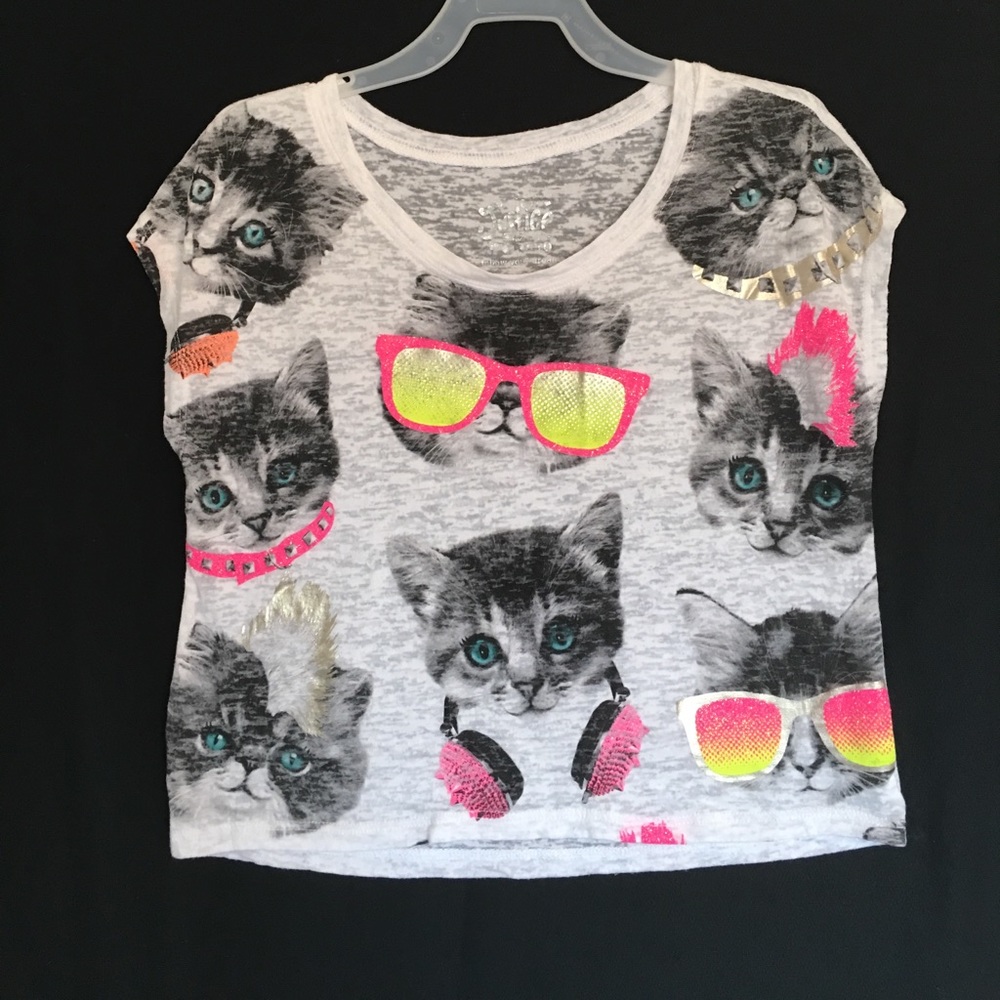 Justice "cat" Crop top