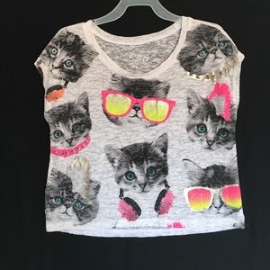 Justice "cat" Crop top