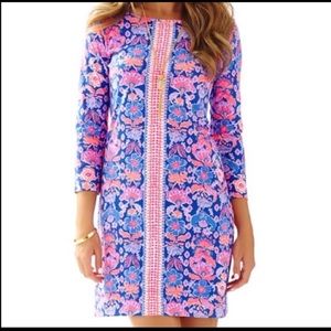 Lilly Pulitzer XL pink blue Marlowe dress NWT