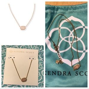 Kendra Scott Chelsea Rose Gold Pendant Necklace