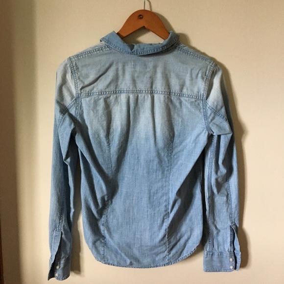 American Eagle Long Sleeve Denim Button Up - Picture 2 of 5