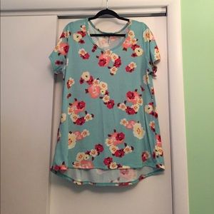 Mint Floral Classic Tee