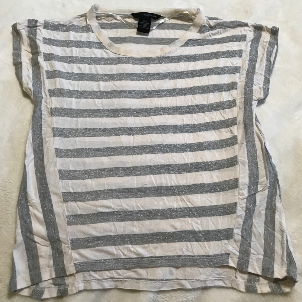 Calvin Klein Silver and Bone Top
