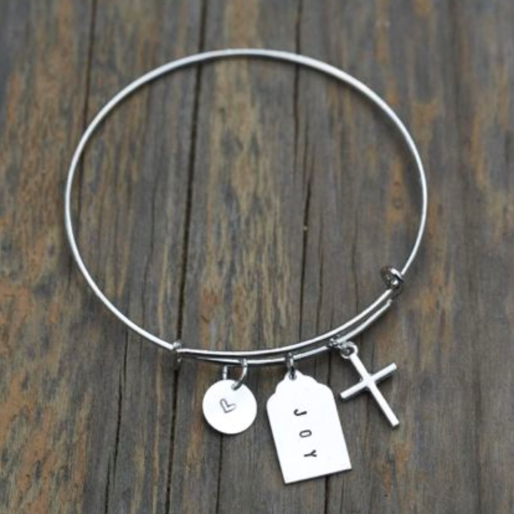 2/$15 ☀️ New Antique Silver Bangle Bracelet