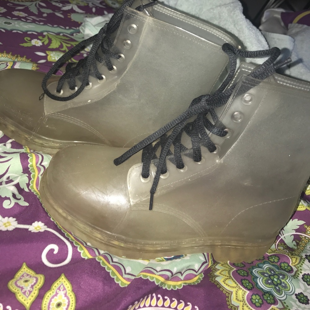 Clear rain boots// children's or women's