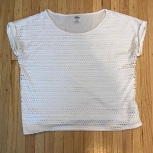Girls XL White Old Navy Top
