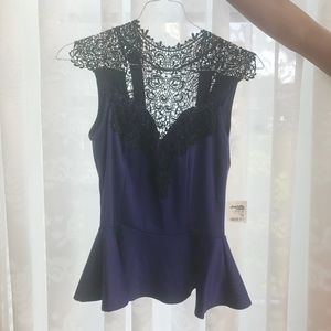 Cut Out Peplum Top